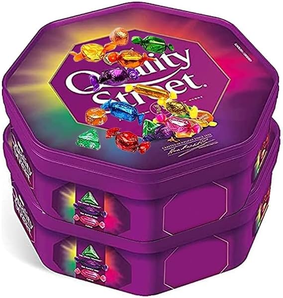 4 x Chocolate Tubs Quality Street Sharing Tub Perfect For Christmas