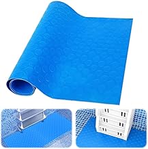 mizikuu Alfombra para Escalera De Piscina, 90x40cm Alfombrilla Protectora Para Escalera De Piscina Antideslizante y Resistente Al Desgaste Alfombra Para Piscina Rectangular Accesorio De Piscina, Azul