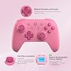 8Bitdo Ultimate 2C Bluetooth Controller for Switch 2, Switch/OLED/Lite, Hall Effect Joysticks, Non-linear Digital Triggers, Remappable L4/R4 Bumpers, 6-axis Motion, Rumble Vibration (Pink)
