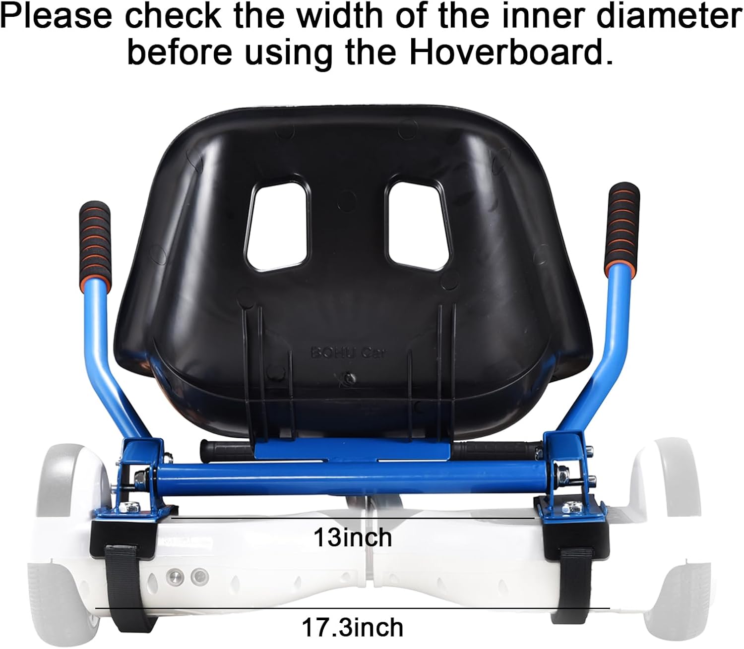 Hoverboard Seat Attachment for 6.5”-10” Hover Board, Buggy Go Kart Conversion Kit, Accessory for Self Balancing Scooter, Hoverboards Go-Cart for Kids or Adults