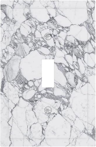 Miniatura 32 de Cubierta de Pared de Interruptor y Toma de Corriente de 1 Gang de Patrón Texturizado de Mármol Turquesa Oscuro Azul Gris Moderno Abstracto de Lujo