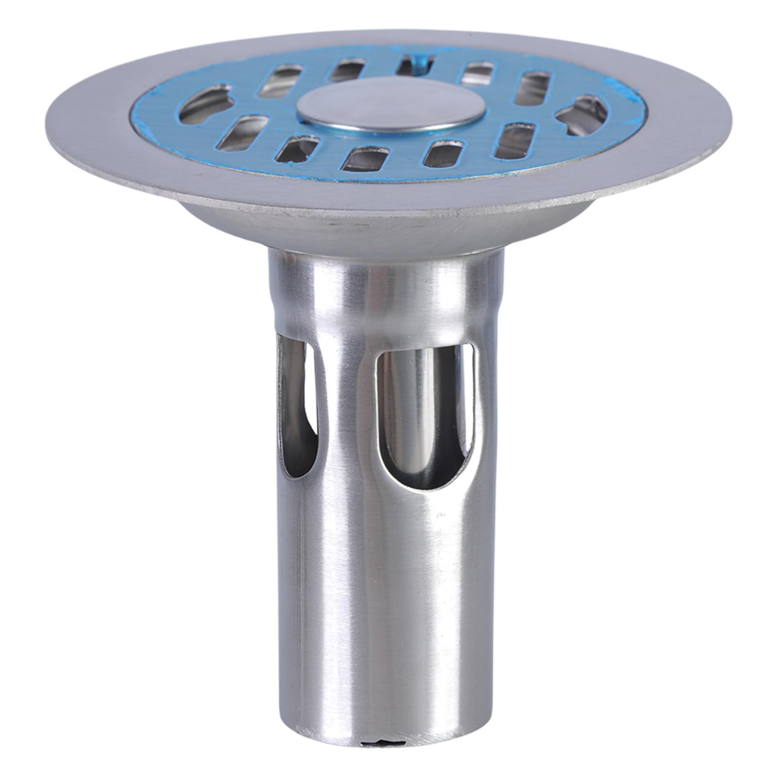 Round Shower Floor Drain AntiOdor Stainless Steels Strainer Hair Catcher for Bathroom Kitchen Balcony Garage Stainless Steels Drain