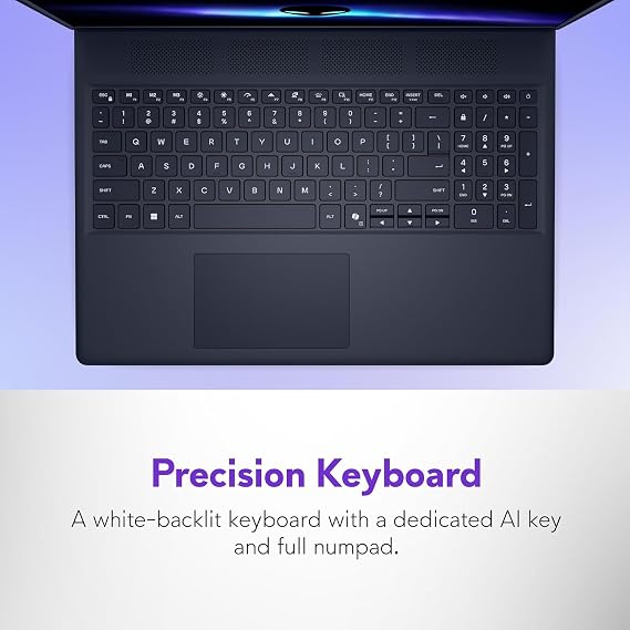 Alienware 16 Aurora Gaming Laptop AC16250-16 WQXGA 120Hz Display, Intel Core 7-240H Processor, 16GB DDR5 RAM, 512GB SSD, NVIDIA GeForce RTX 5050 8GB Graphics, Windows 11 Home, Onsite Service - Blue