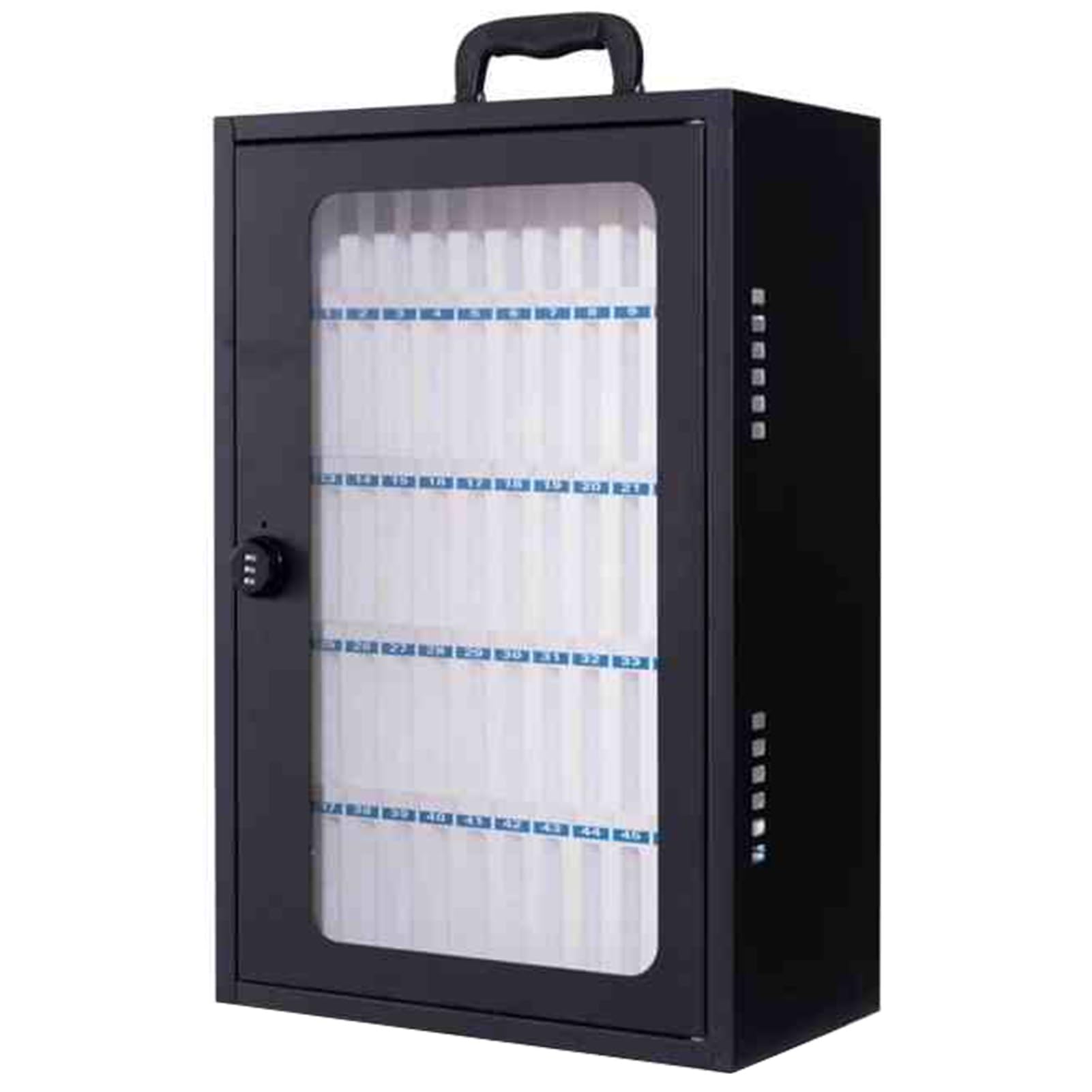 Black Steel Le Phone Sto Cabinet Wall Mounted & Portable With 48 Bit Combinat Lock Secure Staff Le Phone Locker For Offices & Schools,Black Combination Lock-60-Bit,Black Combination Lock-60-bit