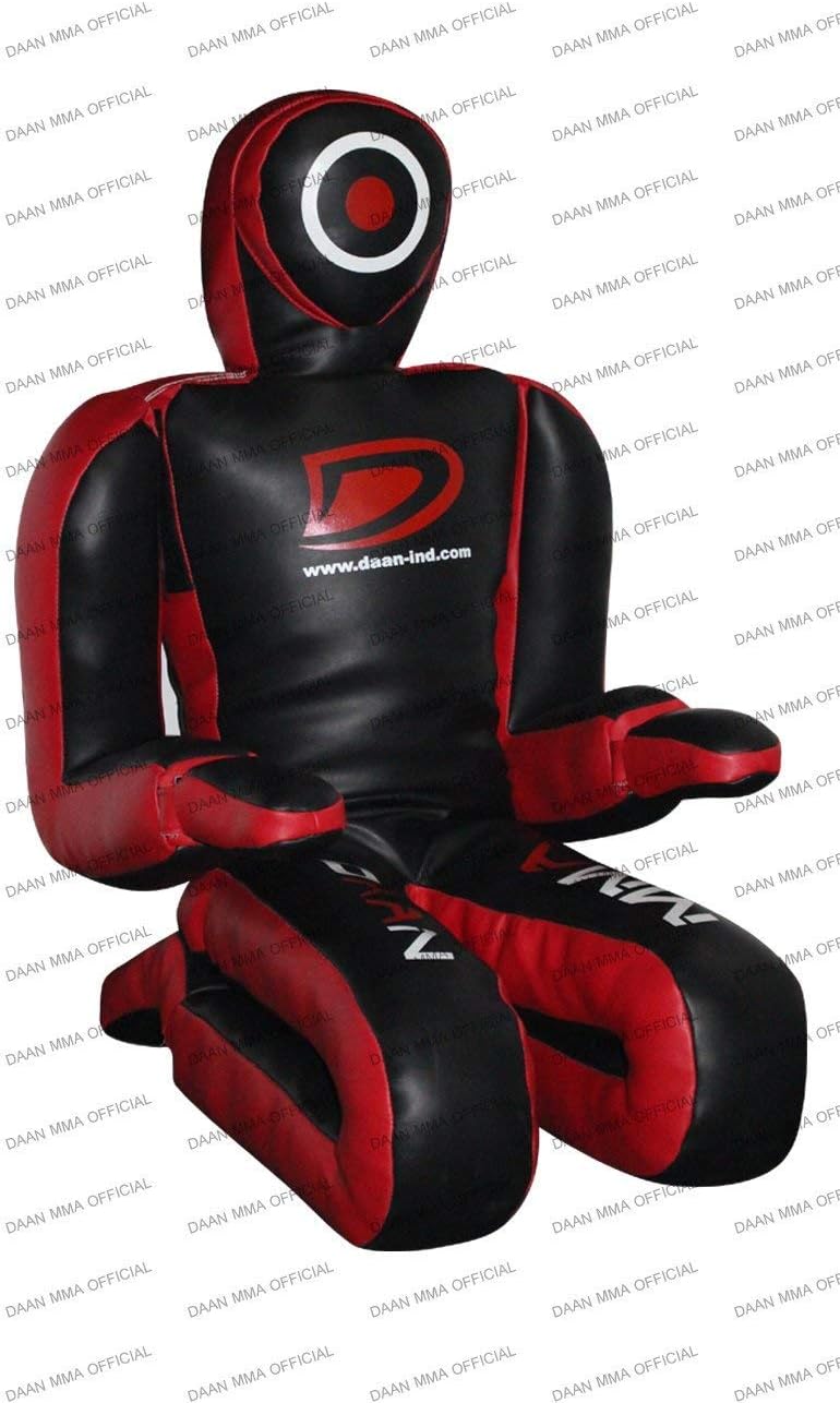 Grappling Dummy Veg Leather Grappling Submission Dummy Wrestling Punching Throwing Boxing Sitting Dummy UFC for Submission Drills UNFILLED.