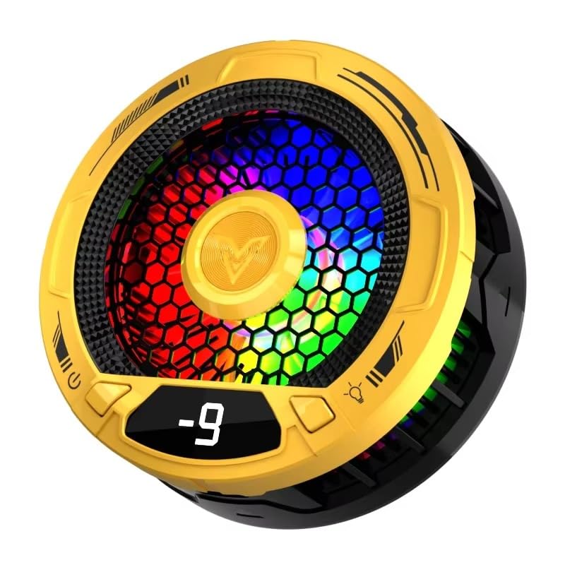 Image of BKN Fast Ultra Cooling Mobile AC Fan Magnetic Radiator | Mobile Cooler USB Powered Fan Cooling Radiator Game Cooler -3 degree for Mobile Phone Gaming, Live Streaming (F36 fan)