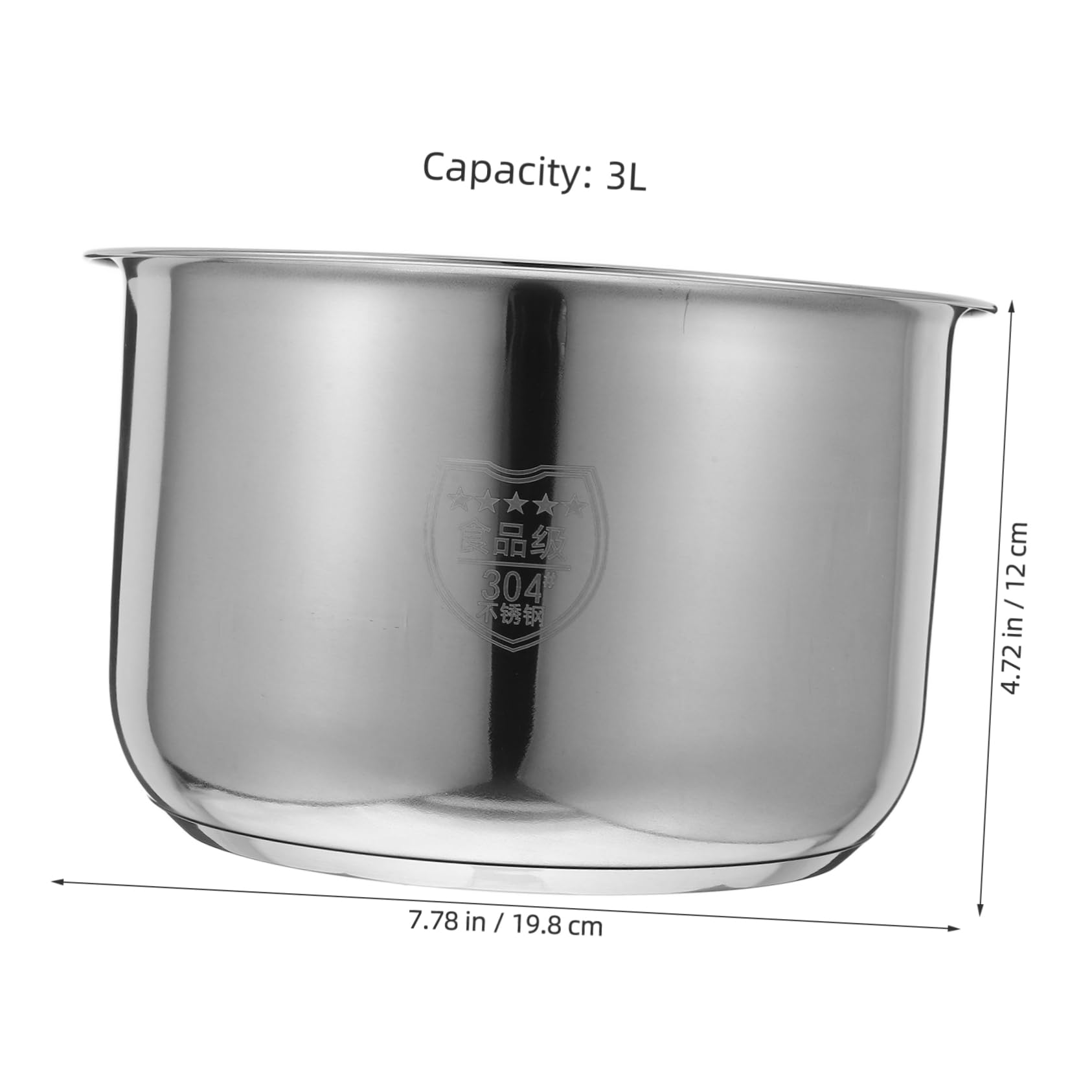 Rice Cooker Liner Stainless Steel Non Stick Pan -wave Oven