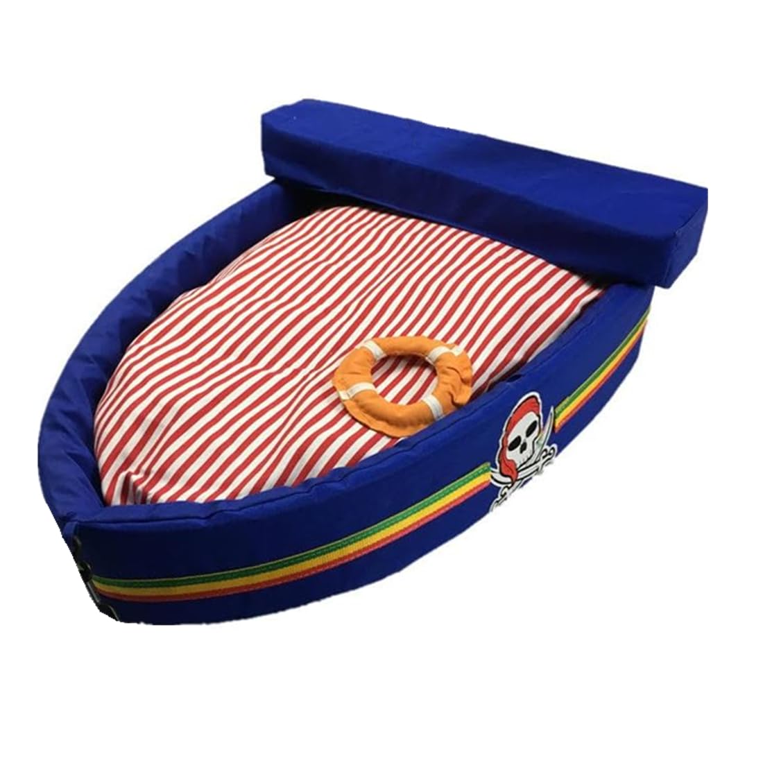 Soft Cozy Luxury Pet Bed Boat Dog Cat House for Small-Medium Pets (Blue L)