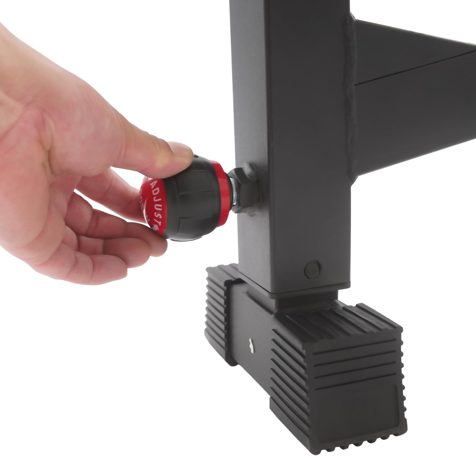 Supporto per Bilancieri Professionale con Telaio Ammortizzato, Supporto per Cinghie Regolabile per Stacchi, Design Robusto in Acciaio al Carbonio fino a 300 kg di Capacità di Carico, Piedini