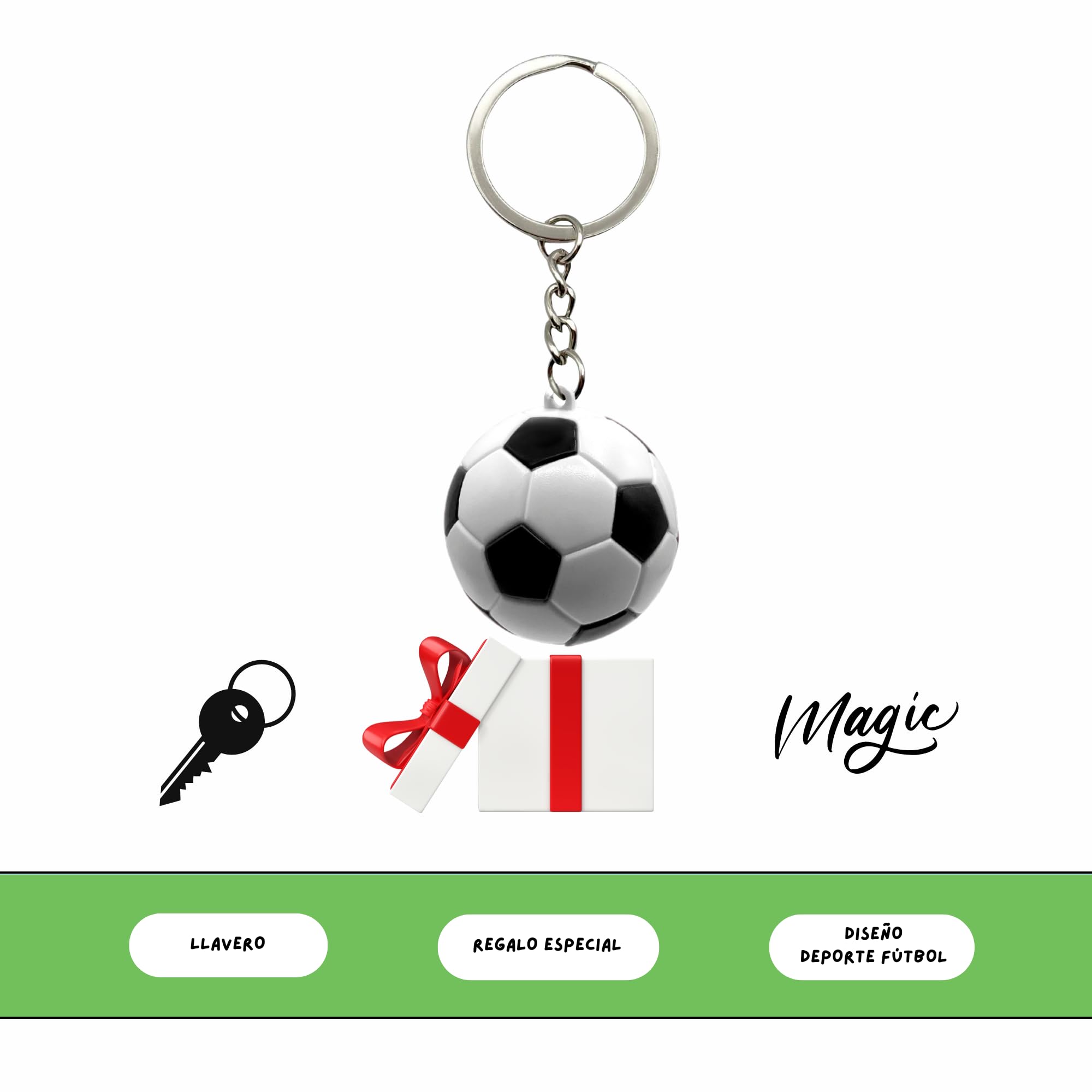 Llavero Futbol, Llavero pelota Futbol, Key Chain soccer, 1 Unidad - imagen 6
