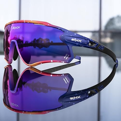 Miniatura 5 de Gafas de sol deportivas para hombres y mujeres, polarizadas UV400 Mountain Bike MTB bicicleta de cristal con 3 lentes