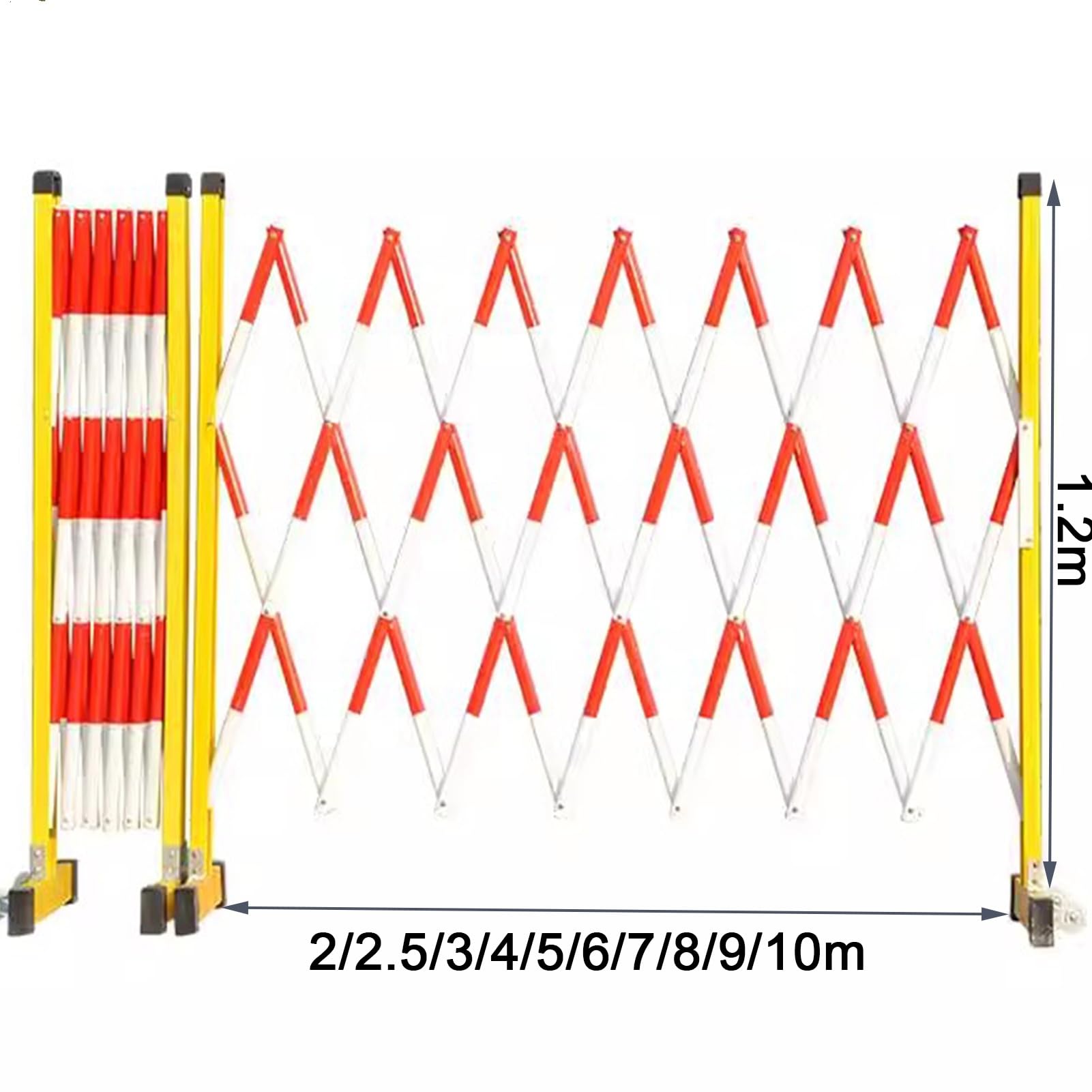 Barrière de piscine extensible en fibre et métal - Noir - 1,2 x 7 m - Solution de sécurité portable pour piscine - Protection des enfants et des animaux domestiques - Durable et facile à installer