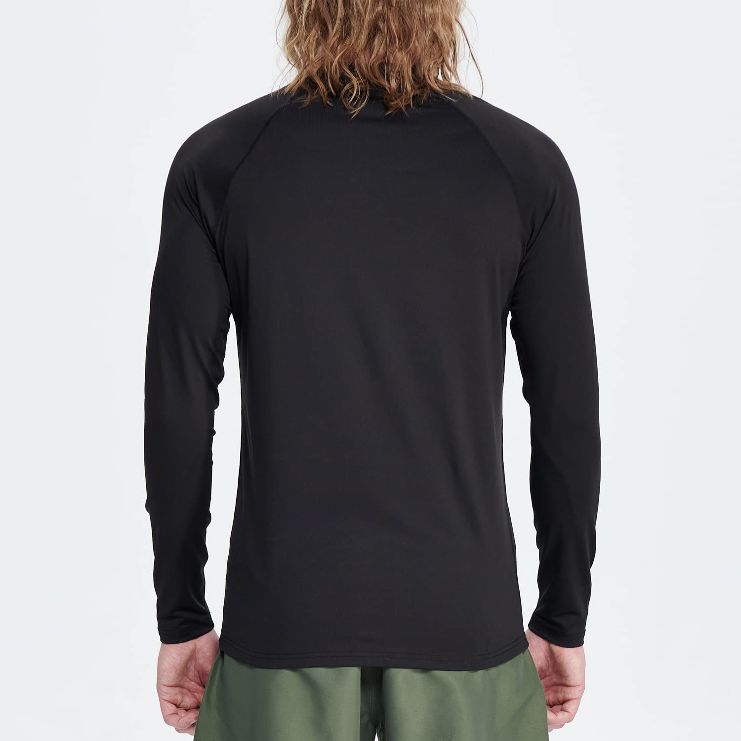 HUGE SPORTS Camiseta de natación de manga larga para hombre de rashguard de manga larga para todas las actividades al aire libre