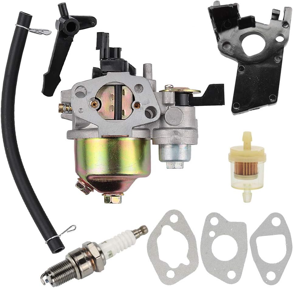 Venseri GX 120 Carburetor Fuel Filter Spark Plug for Honda GX160 5.5 HP GX200 6.5 HP Engine, Carburetor for Honda GX160 GX110 GX140 GX200 GX120 5.5HP ...