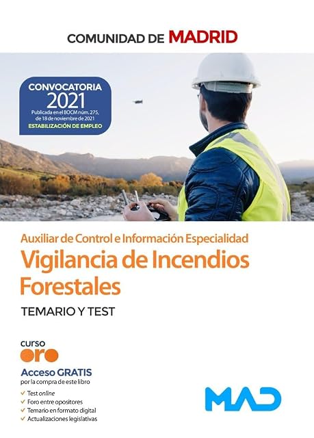 Portada de Auxiliar de Control e Información Especialidad de Vigilancia de Incend