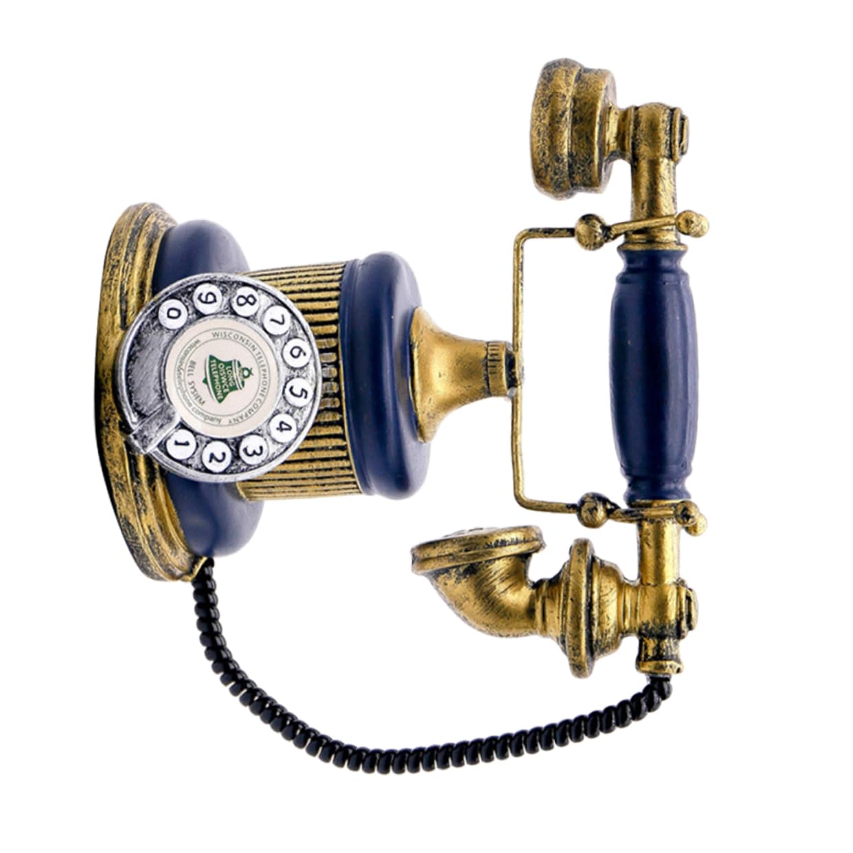 GRIRIW Realistic Vintage Telephone Resin Craft Wall Decor Home and Office Adornment Stylish for Your Loved Ones