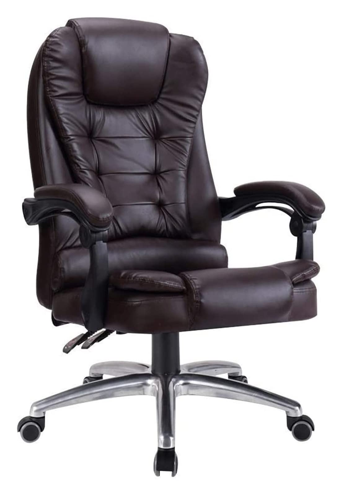 NZPOST Office Chair Leather Boss Chair Computer Chair Business Recliner Lift Swivel Chair Ergonomic Table and Chair Office Upholstered Seat Chair