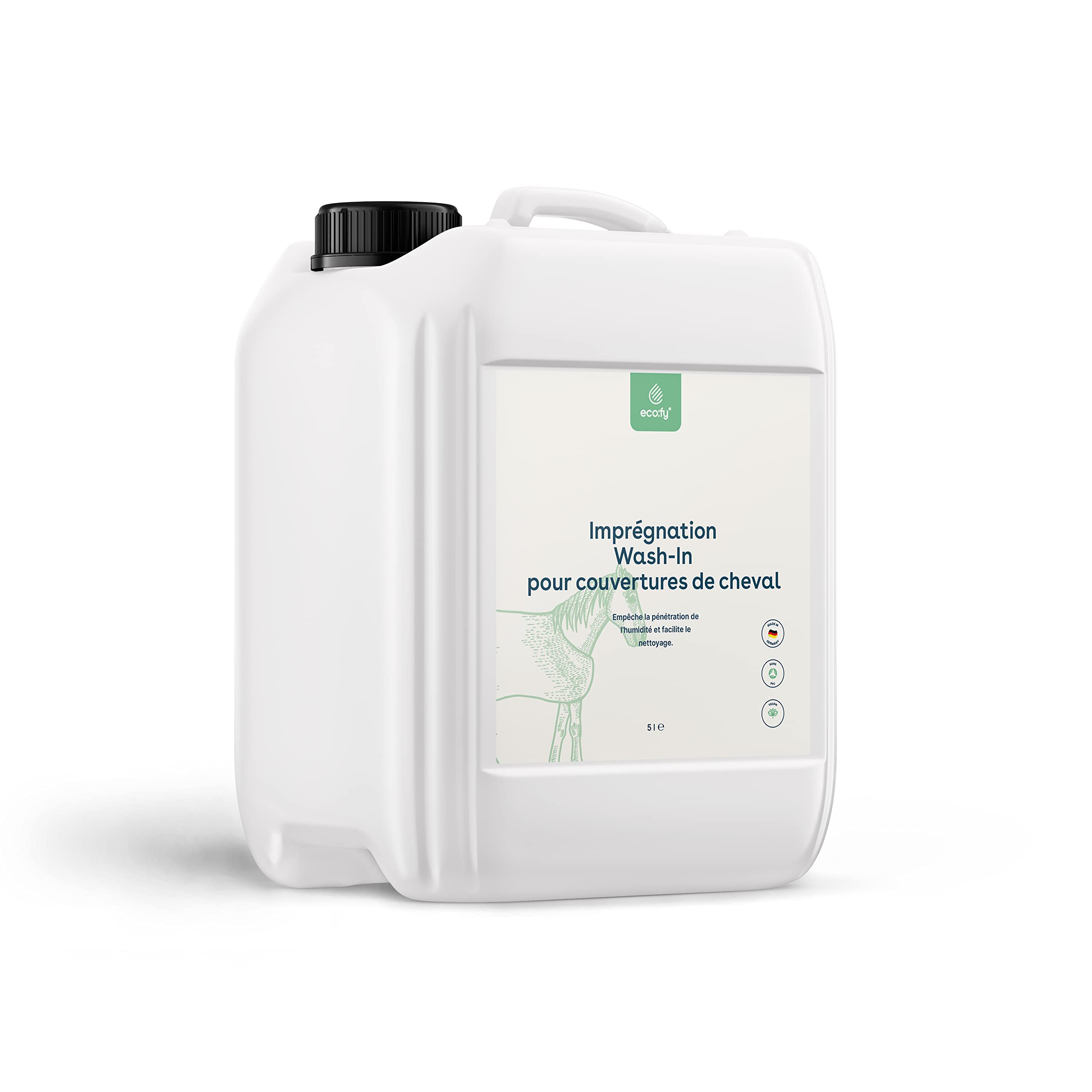 Couverture pour chevaux Wash-In Einwash - Imperméabilisant - Respire et protège contre l'humidité et la saleté