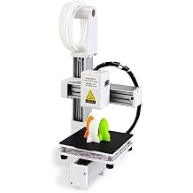 Mini 3D Printer, 3D Printer for Beginners, High Speed & High Precision Frequency Split Multi 3D Printer, Print Size 100 x 100 x 100mm / 4 x 4 x 4 inches White