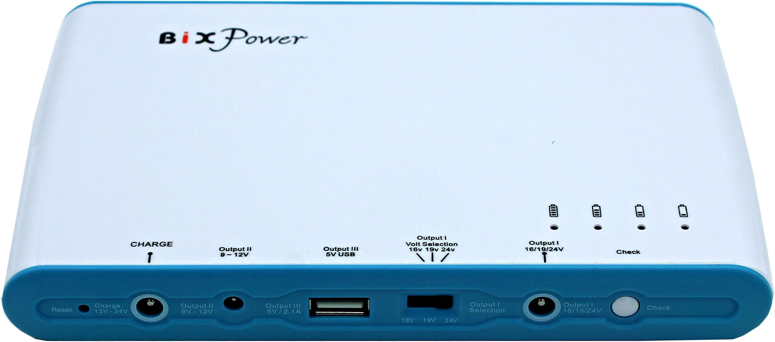 High Capacity Multi Outputs (5V, 11V, 16V/19V/24V) Rechargeable Battery Pack with 8 Connectors BP100