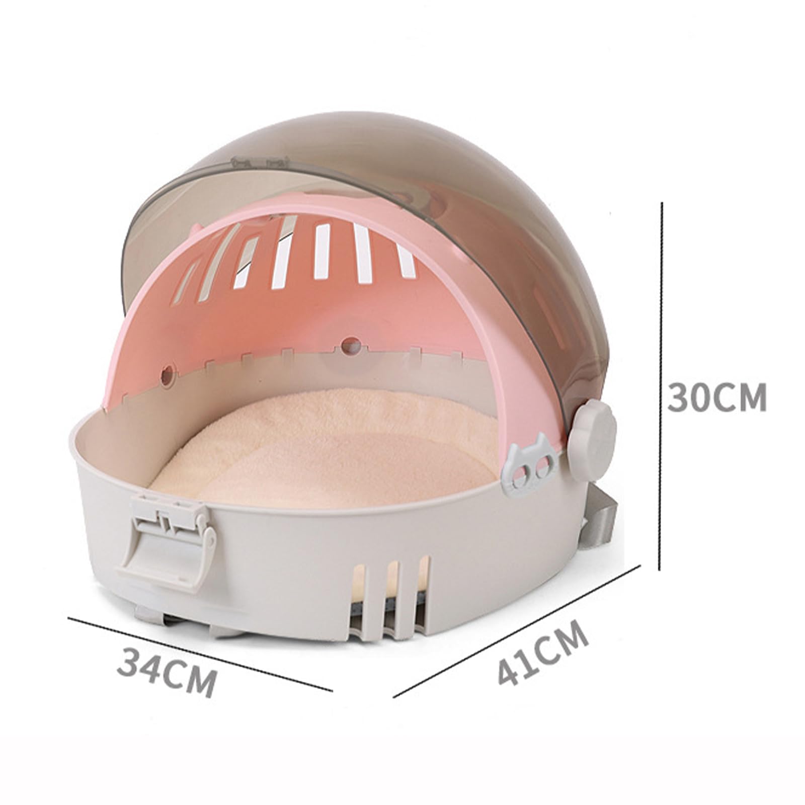 Zaino porta gatti trasparente con finestra panoramica maniglie ergonomiche per tutto l'anno confortevole