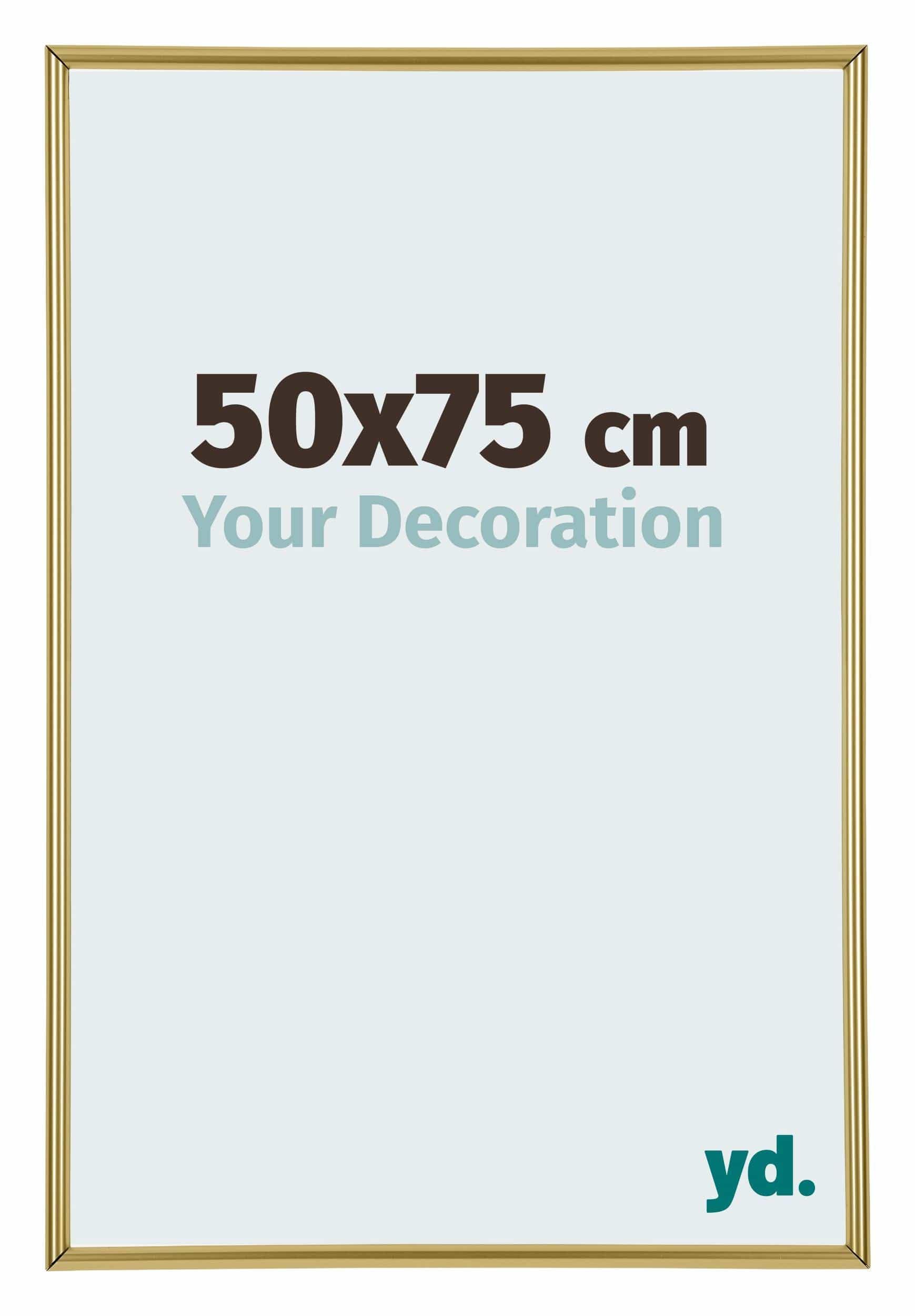 Your Decoration - Puzzle frame 50x75 - Gold - Puzzle frame 500-1000 Pieces - Plastic Photoframe - Annecy