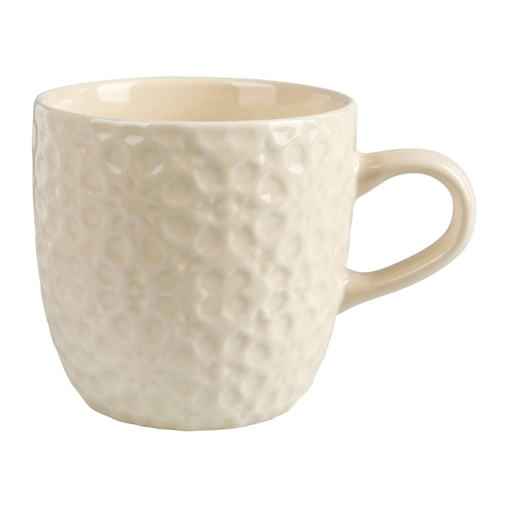GENEVIEVE LETHU 537673 Mug 40 cl Porcelain New Bone – Elegance Orient Collection – Diameter 9 cm H 9 cm – Beige