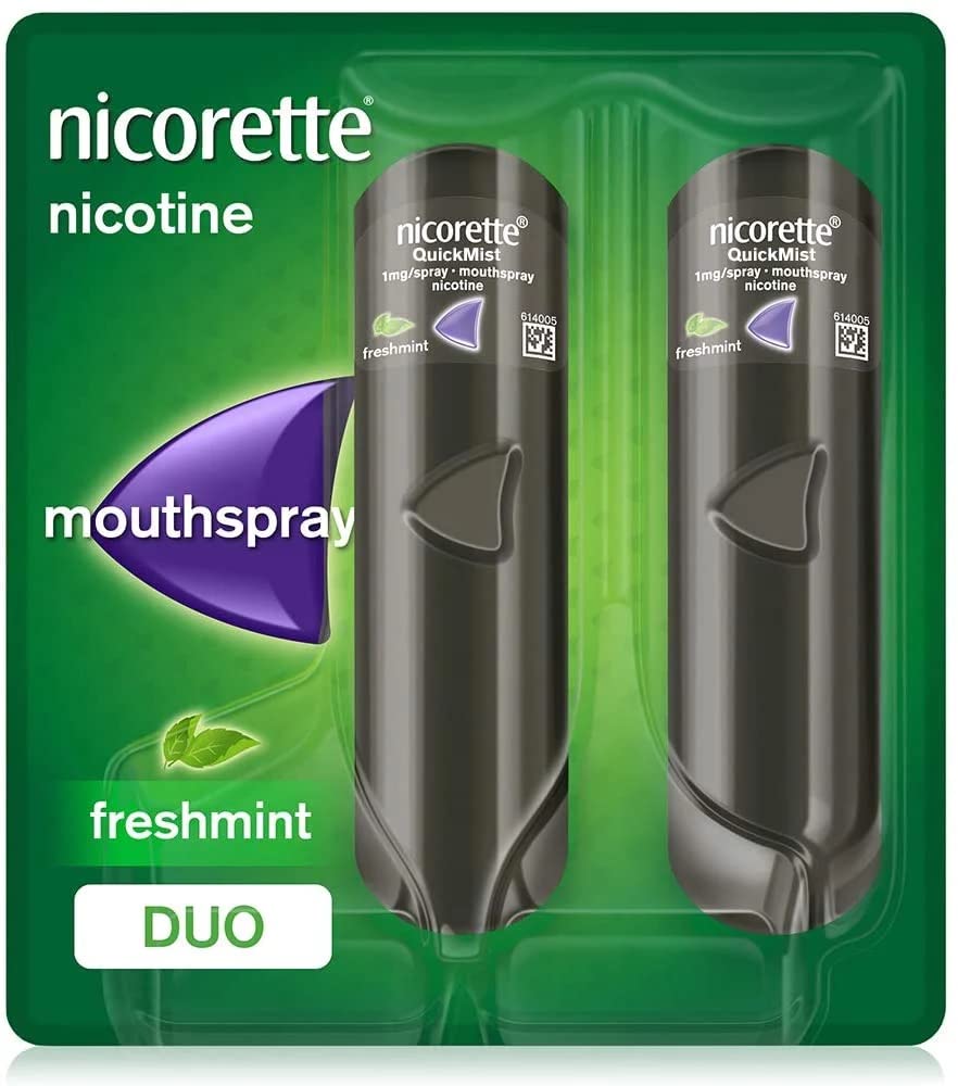 See full amazon price history chart for Nicorette Quickmist Freshmint Flavor Spray, 2 X 150 Sprays Nicorette Quickmist Freshmint Flavor Spray, 2 X 150 Sprays (B0921LNPZV) Amazon Price History, Amazon Price Tracker