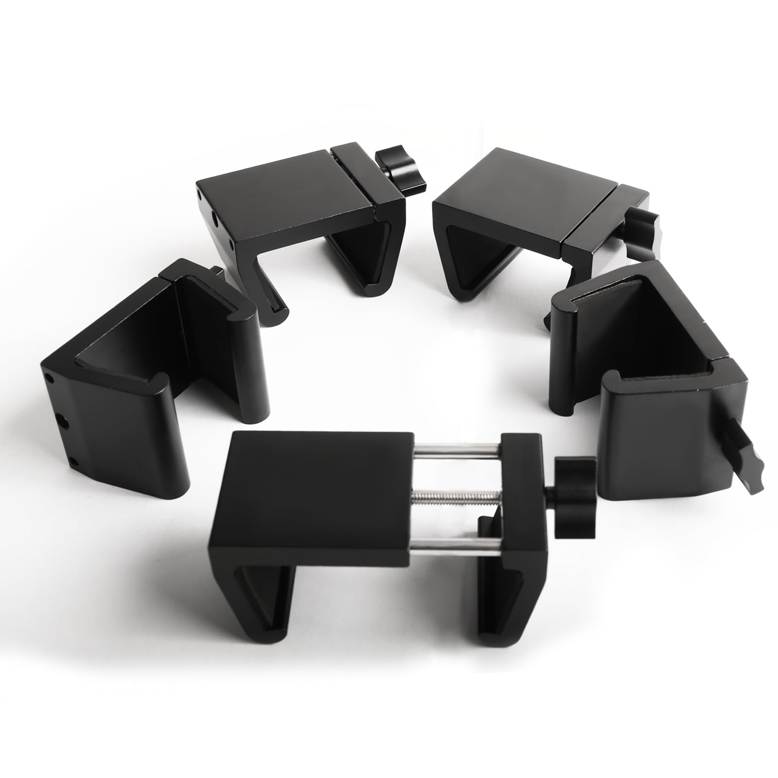 Ponwec Korbmöbel-Clips Aus Aluminium - Verstellbar Für Terrassenmöbel 2,5-6,3 Cm