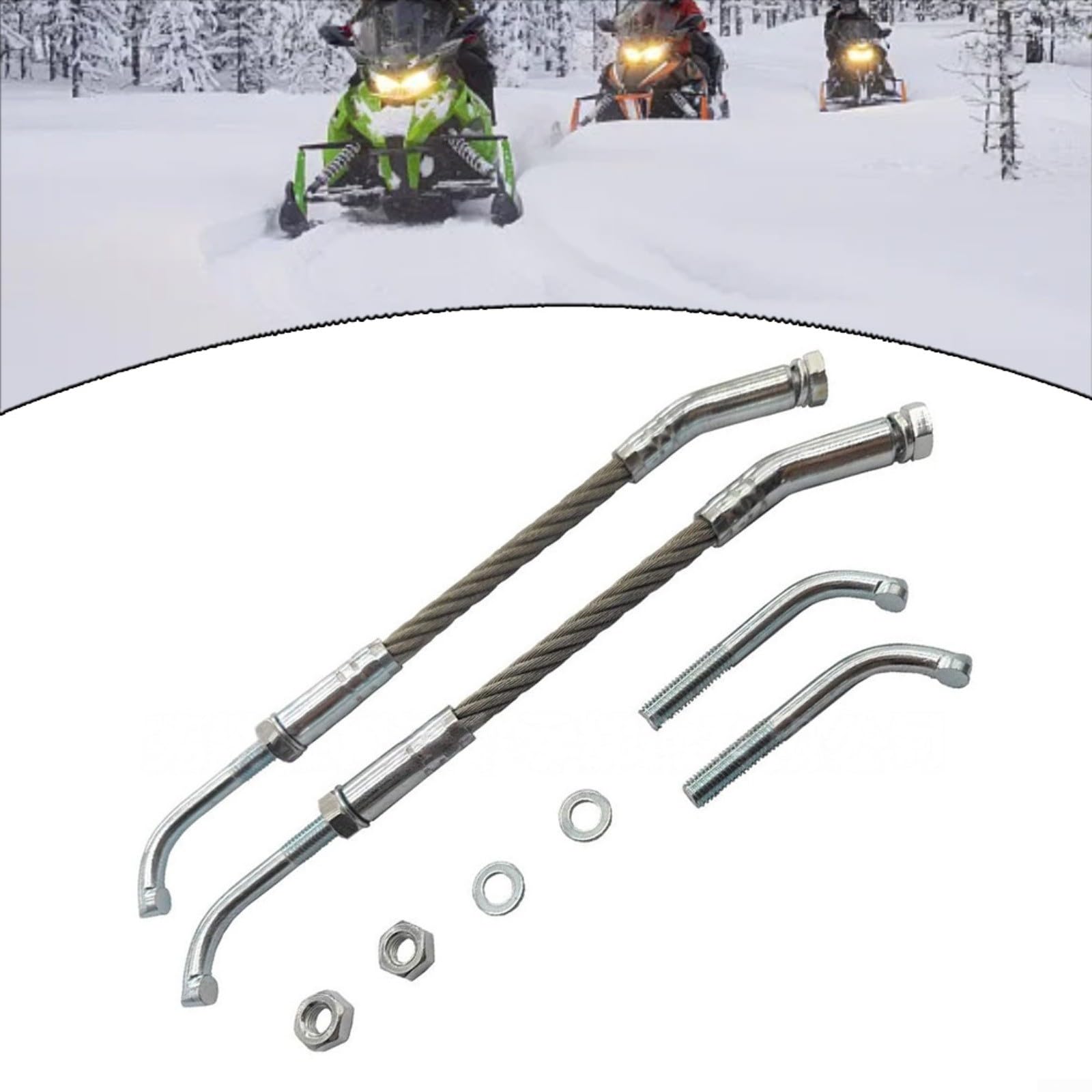 Rascadores del hielo de la moto de nieve, acero galvanizado con las extremidades del carburo, para el modelo 1201-DF