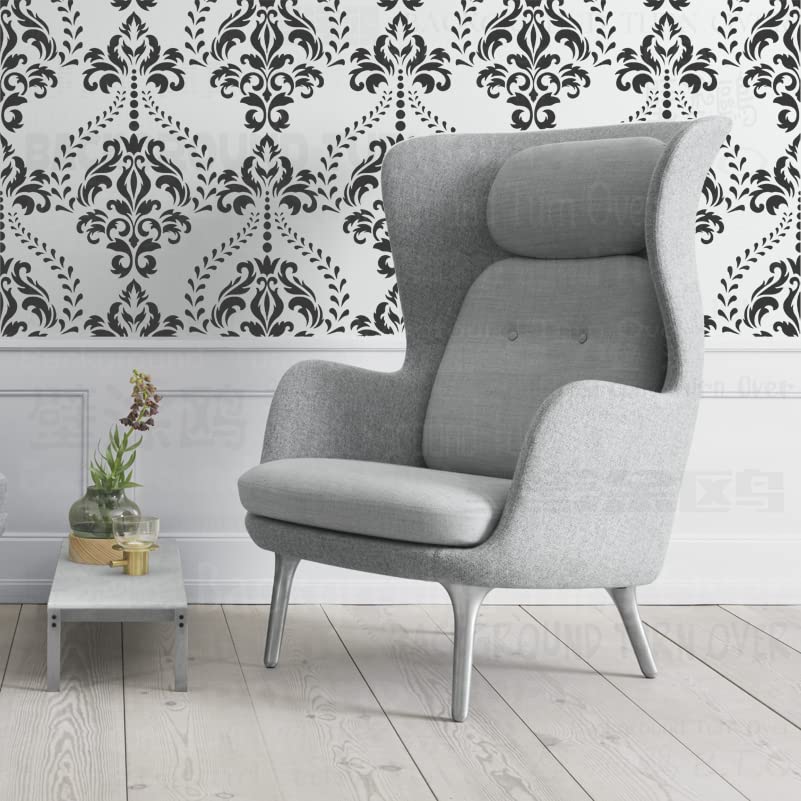 60cm Damask Luxury Retro Vintage Flourish Rococo Baroque Stencil Stencils Mandala Voor Muren Groot Meubilair Sjabloon Verf Grote Tegel Nis Muur Patronen Sjablonen Om De Zaden Patroon Te