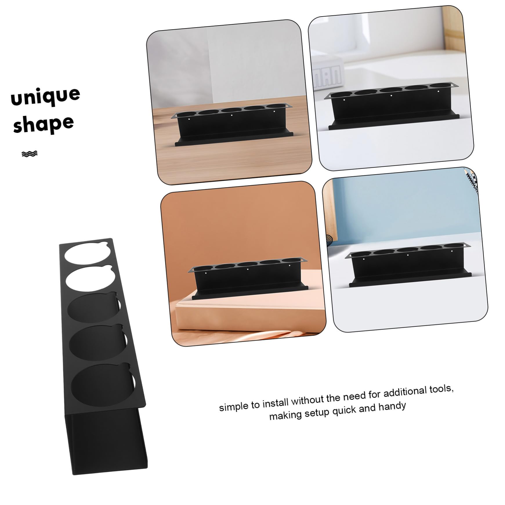 Soporte de pared de metal resistente para almacenamiento de garaje, organizador del hogar, estante de ahorro de espacio para herramientas, suministros y productos de limpieza