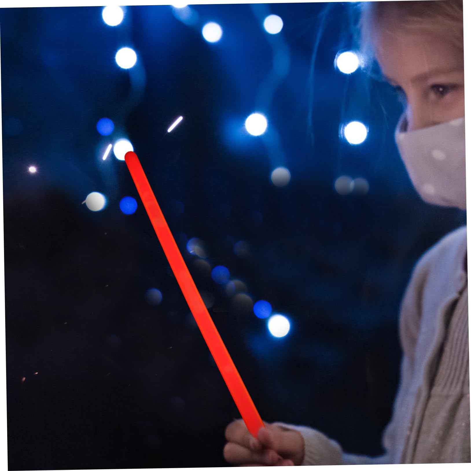 Barras Fluorescentes Luminosas 10 Piezas de Plástico