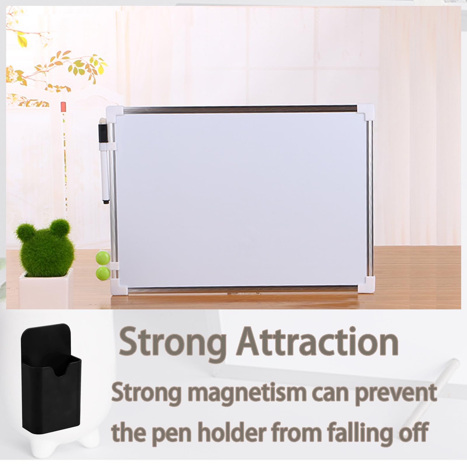 aqlbhz 2pcs Magnetic Pen Holder for Fridge Pen Pencil Holder Organizer Whiteboard Pen Holder Magnetic Holder Suitable for Whiteboards Refrigerators Homes Offices - Image 4