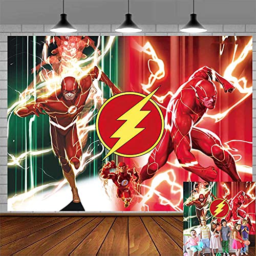 Buy BAKAA The Flash Backdrop Birthday Party Kids Banner Superhero Party