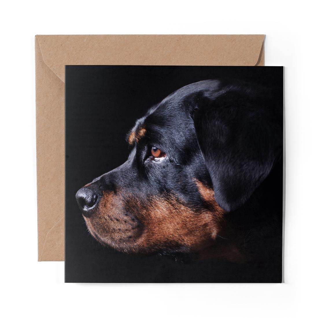 Cartes De Vœux Colorées En Forme De Chien Rottweiler - 11,4 X
