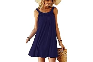 Soft Material, Casual Summer Strappy Dress for Moms