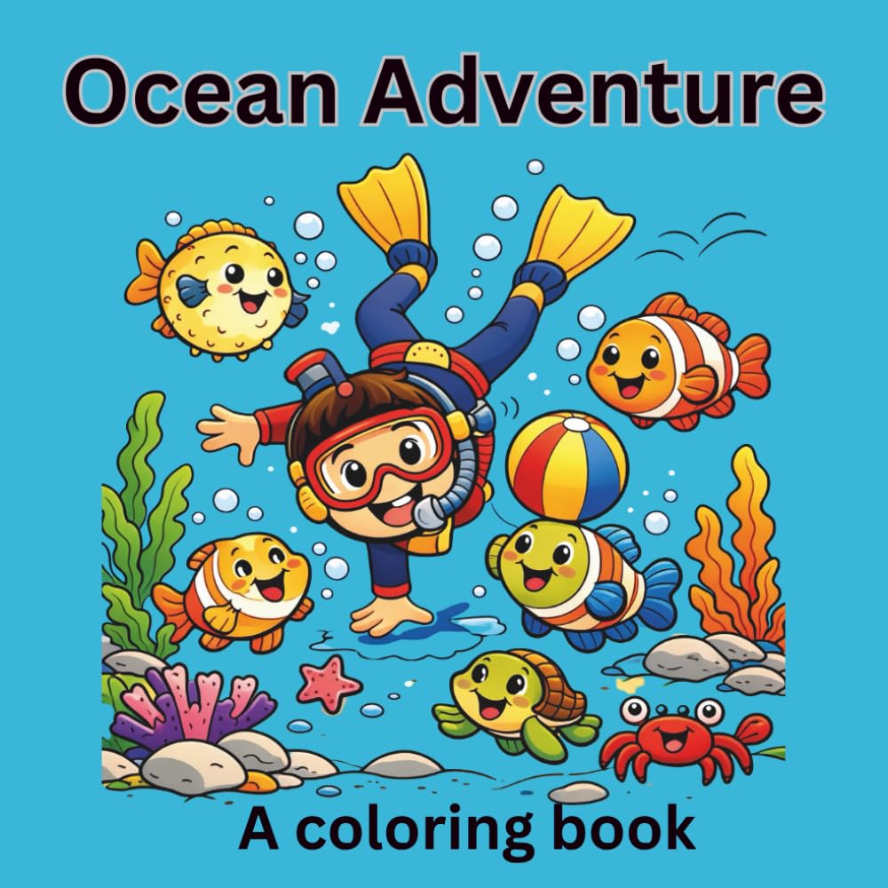 Ocean Adventure: A coloring book