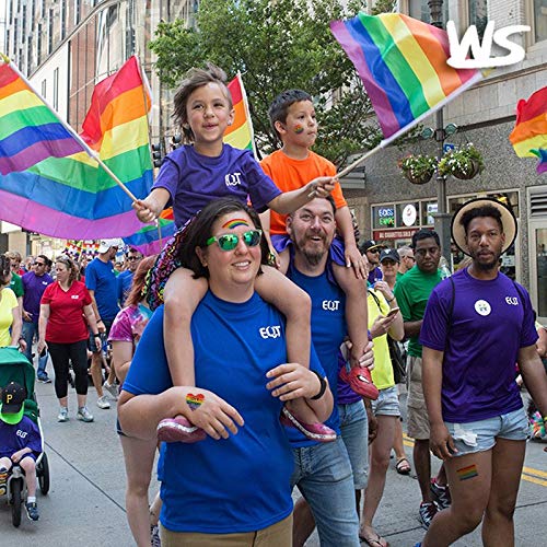 Miniatura 7 de Calcomanías de tatuajes temporales LGBT arcoíris para el Día del Orgullo, calcomanías de arte corporal para hombres y mujeres, decoración de cara,
