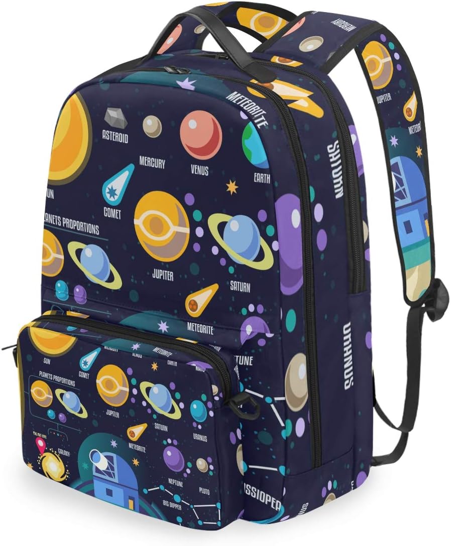 QMIN Backpack Day Of The Dead Sugar Skull Detachable School Bookbag Travel College Daypack Zipper Strap Bag Organiser for Boys Girls Women Men