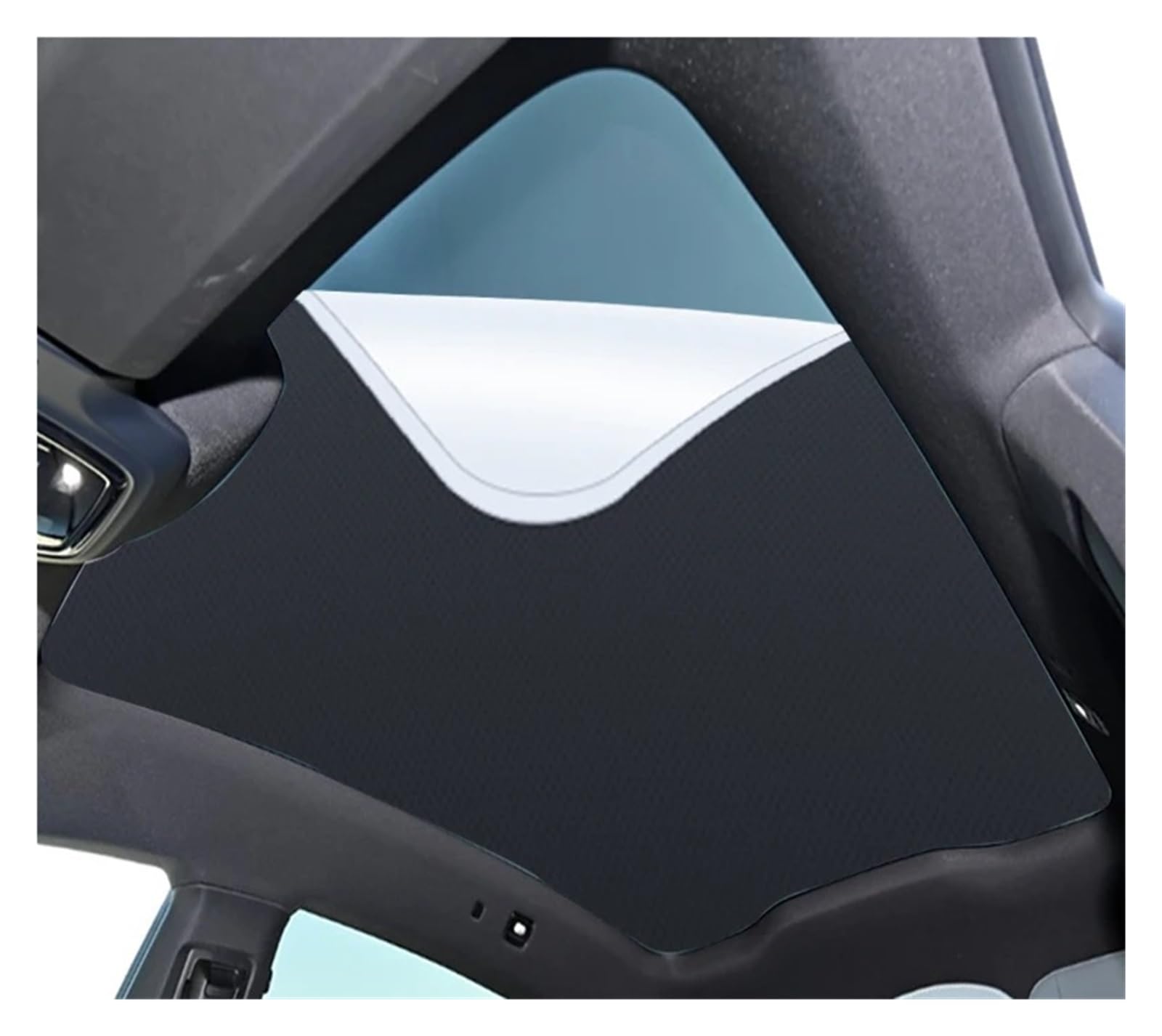 Car Shades For POLESTAR 4 2023-Present Car Electrostatic Adsorption Sunshade Sticker Sunshade Skylight Blind Shading Car Window Shade(Black)