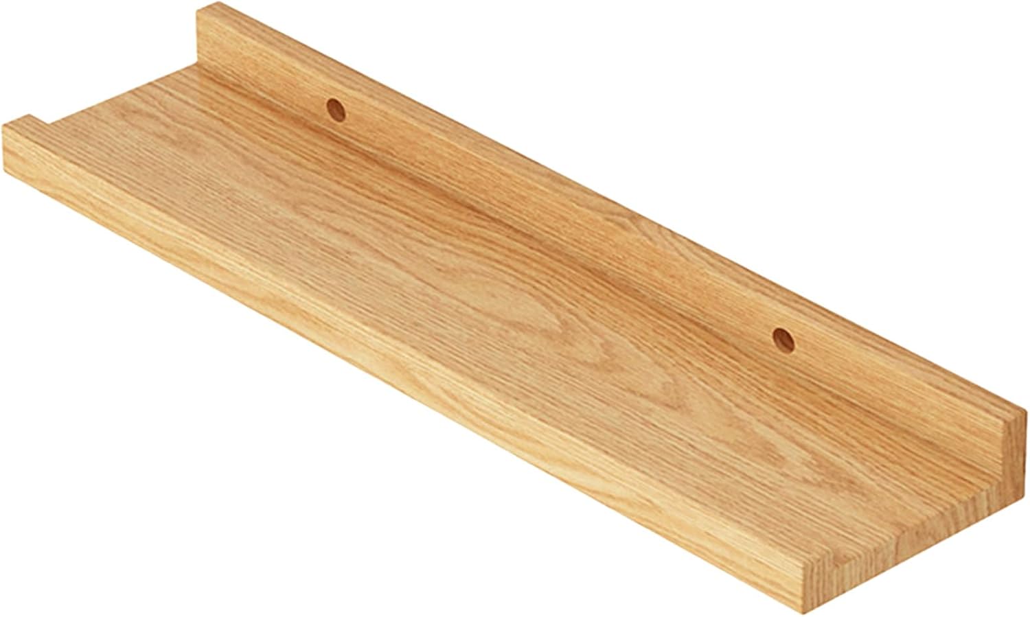 Wood Wall Mounted Shelf Bathroom Cosmetic Storage Stand Rack for Displaying Books and Decorative Items Office Decoration Shelf