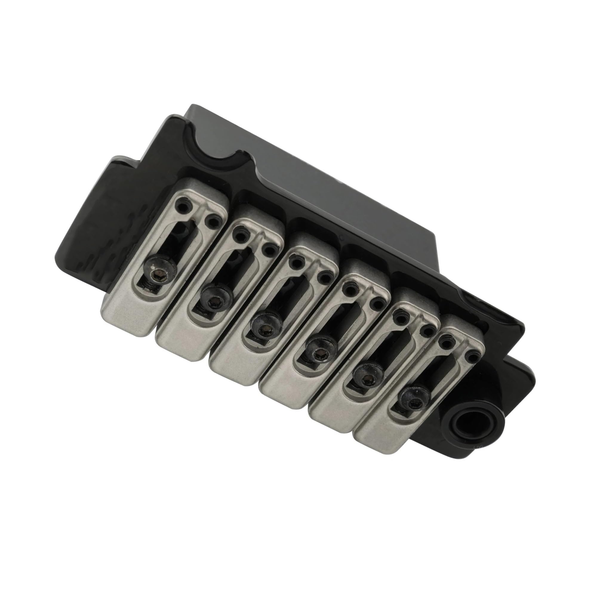 Puente Trémolo De Doble Grifo De 52.5 Mm Con Montura De Acero Inoxidable Para Guitarras Eléctricas | Puente de guitarra(Bk)