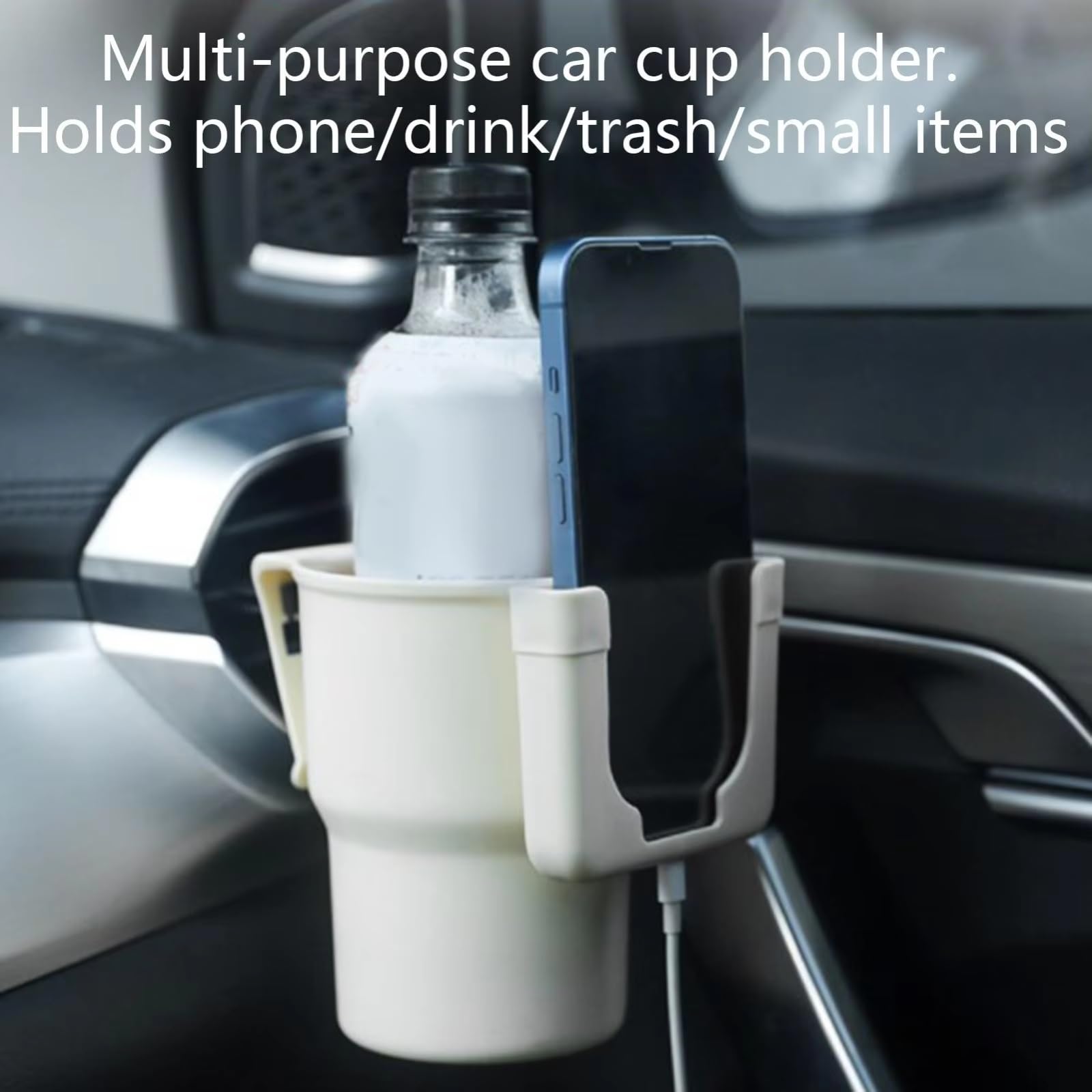 Becherhalter Auto Getränkehalter Multi Auto Konsole Lüftung | Air Vent Organizer Extender für Road Trip Camping Pendeln Outdoor-Reisen(Beige)
