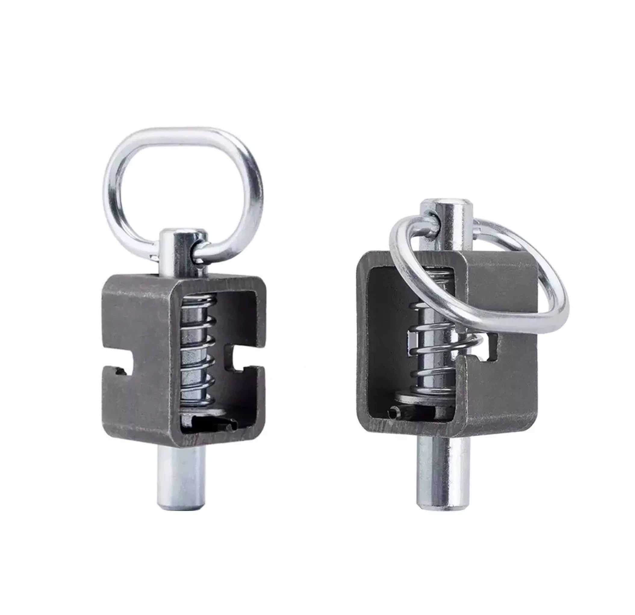 Chiusura per cancello del rimorchio, chiusura a molla, montaggio a molla da 5/8" con tubo normale (confezione da 2)