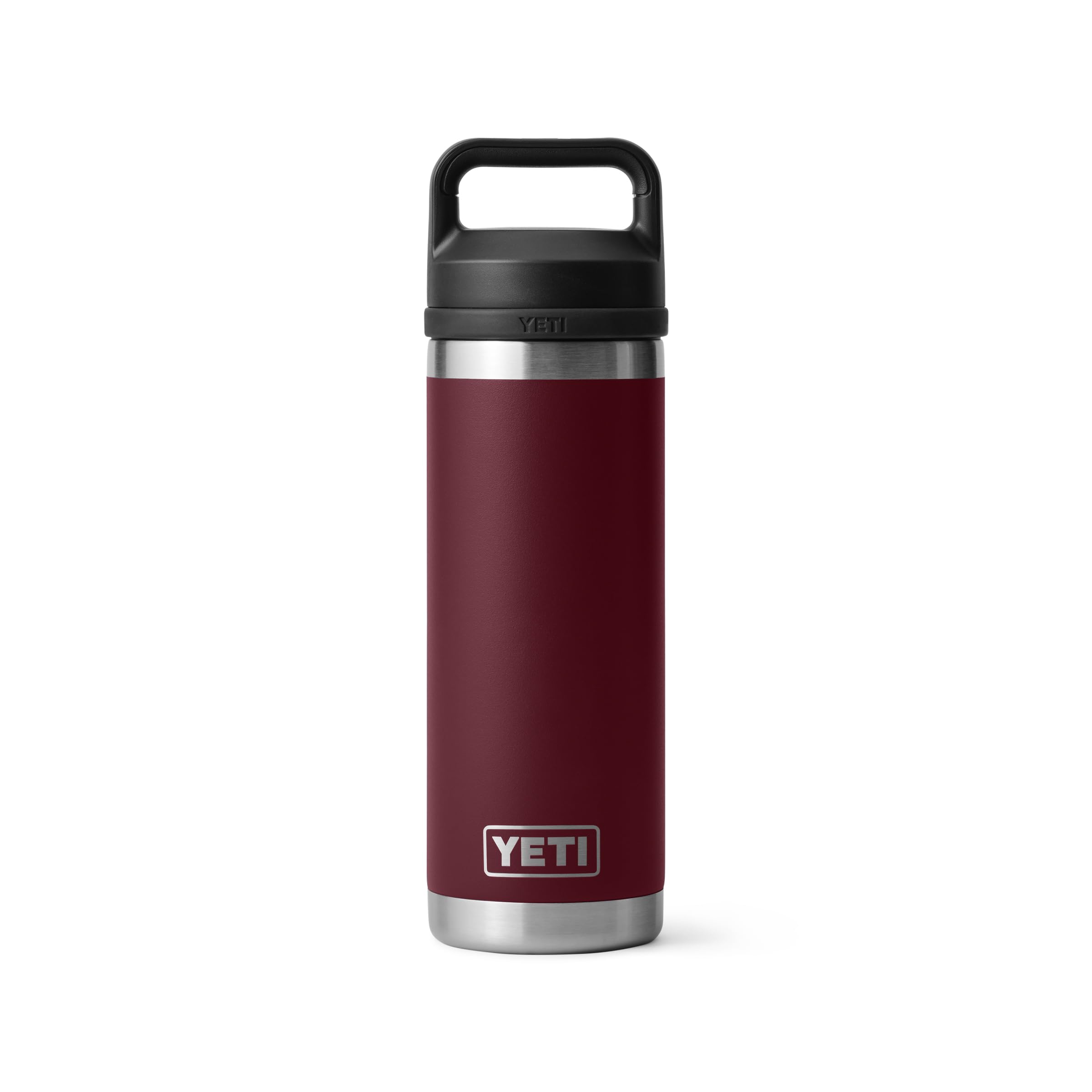 YETI Rambler 18 oz Bottle Vacuum Insulated Stainless Steel with Chug Cap, Wild Vine Red