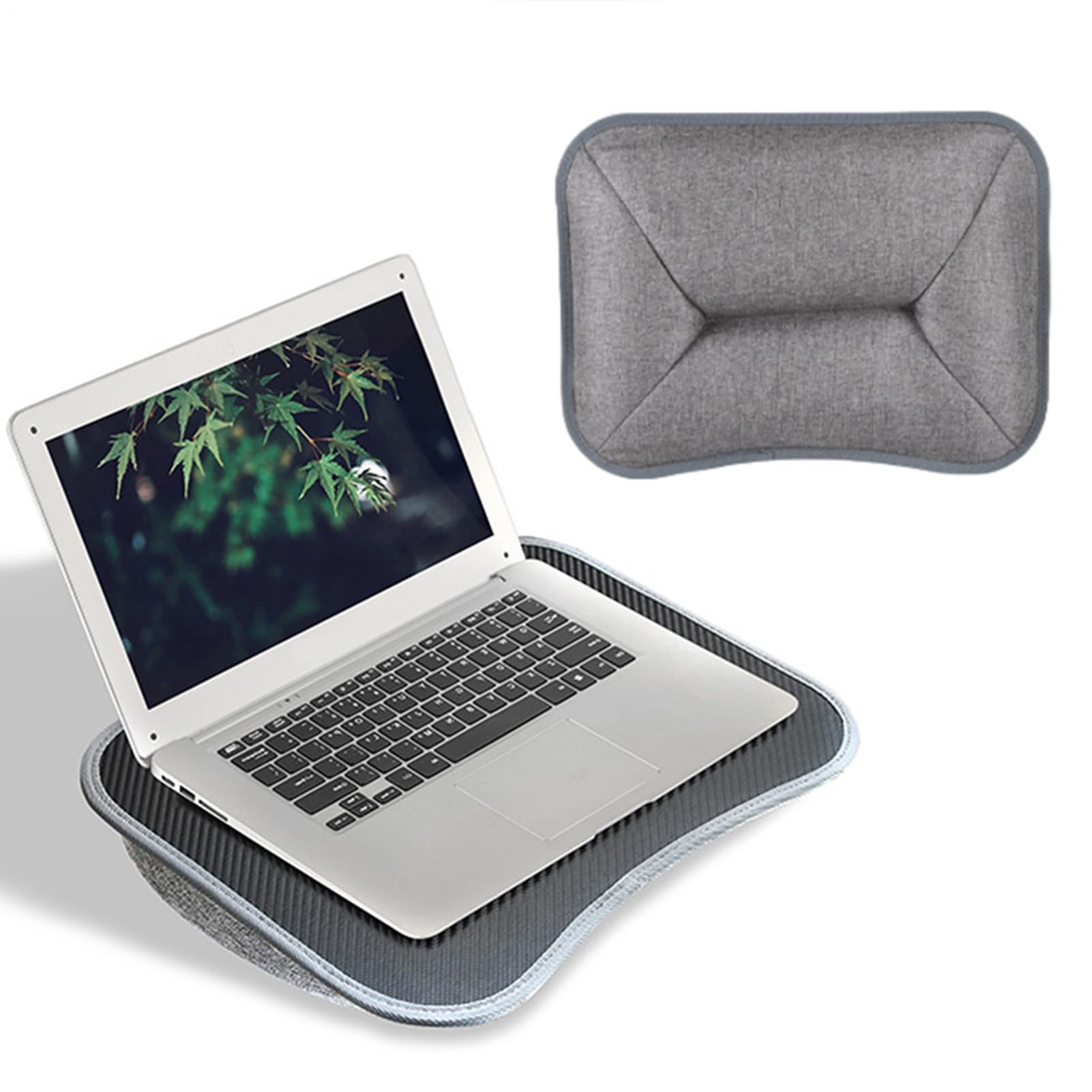 Scrivania Per Laptop Con Cuscino Imbottito - Tavolino Portatile Per Computer, Vassoio Da Letto Per Notebook | Lapdesk Ergonomico Per Lavorare Da Letto O Divano, Supporto Con Tappetino Integrato,