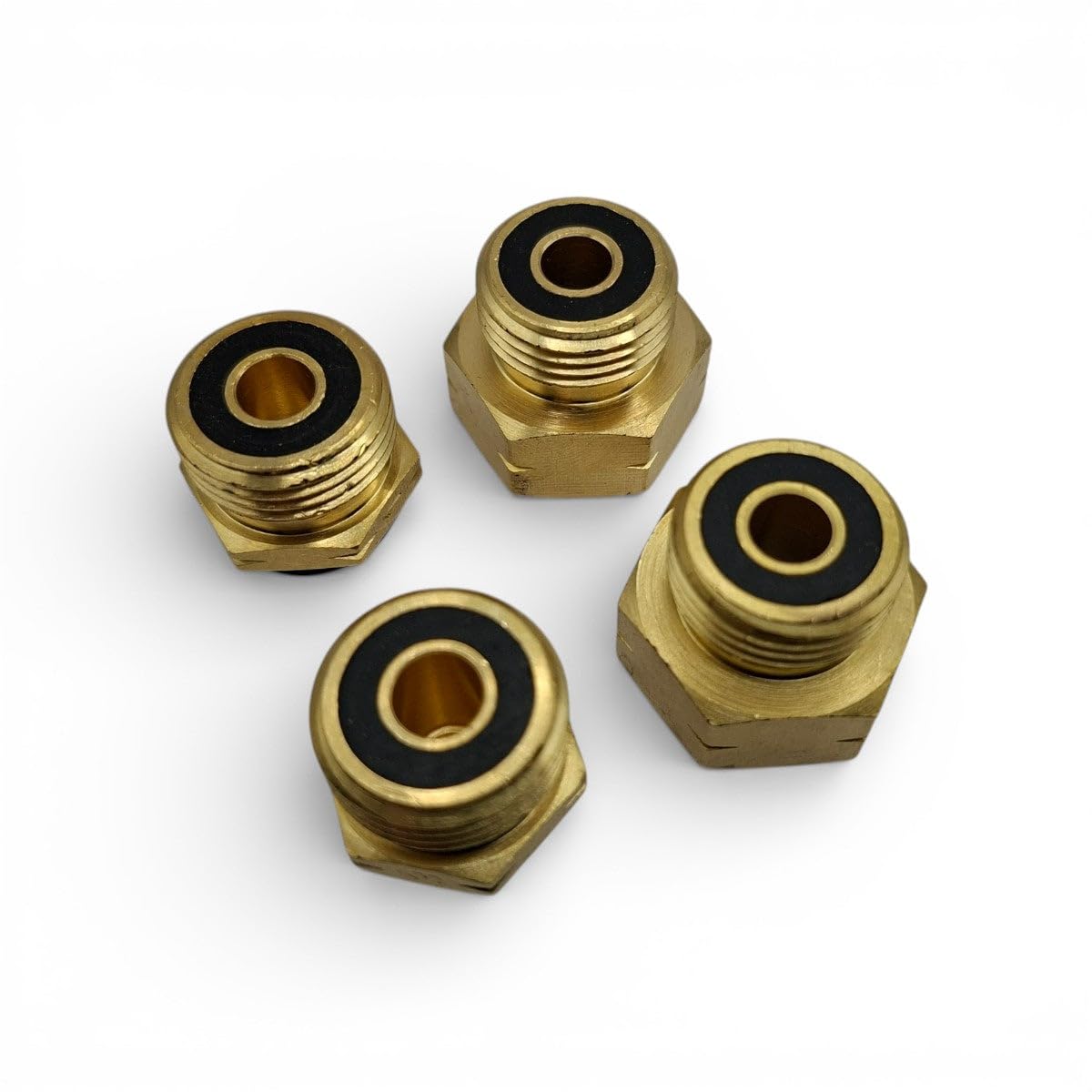 Set di adattatori per bombole di gas GPL (4 pezzi) con custodia – adattatori europei di riempimento per regolatore di pressione tedesco G.12/KLF