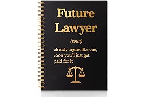 Future Lawyer Hardcover Spiral Notebook