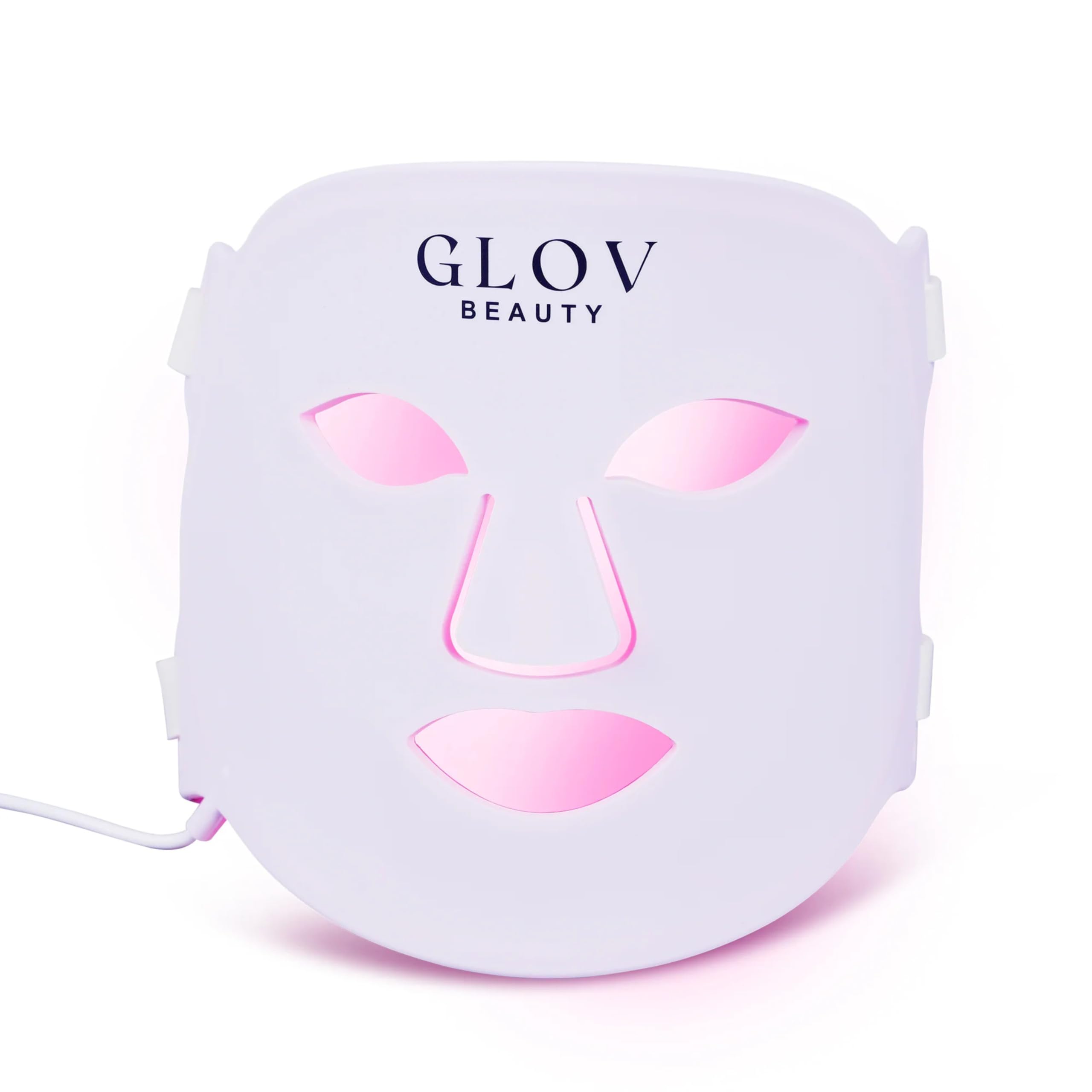 Glov Beauty - Anti-Aging LED Face Mask Red Light Therapy for Wrinkles, Fine Lines & Firmer Skin - Four Color Modes - Easy 10 Minute Session, Rechargeable, Facial Home Spa Device
